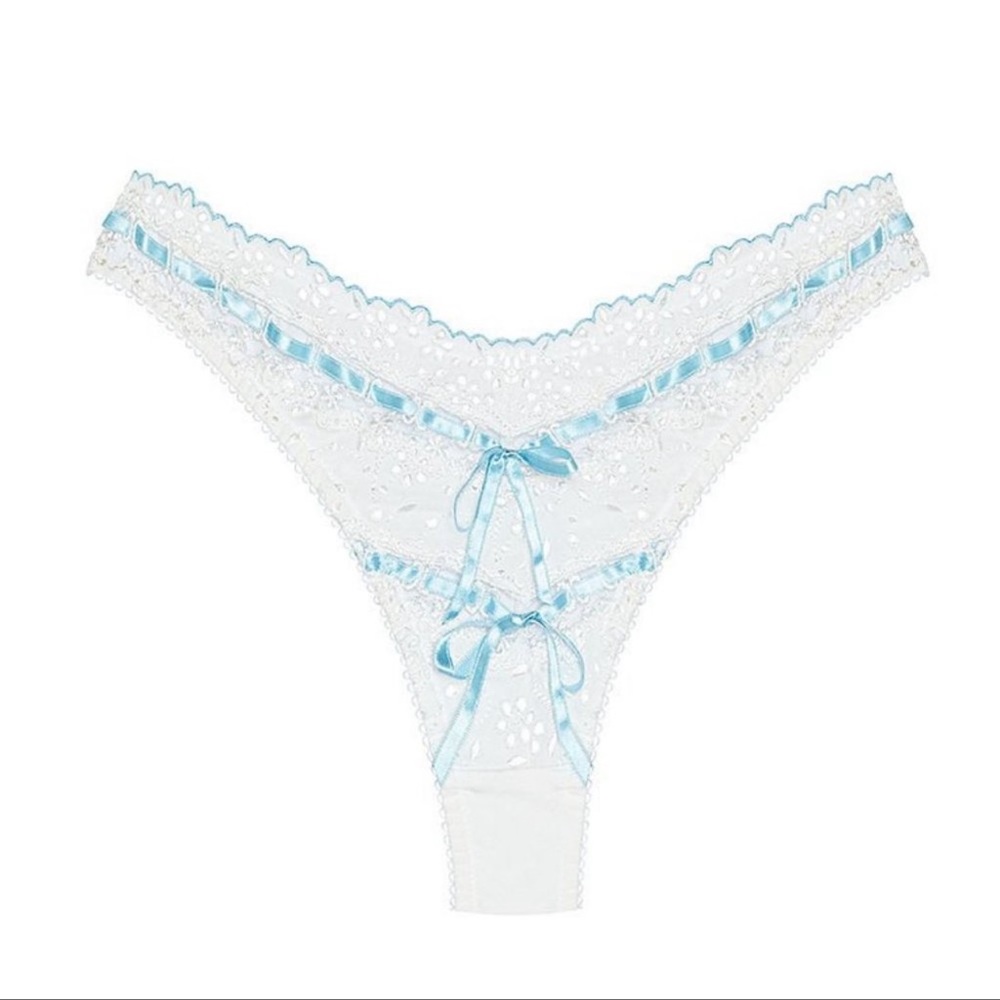 Swirl Eyelet Thong